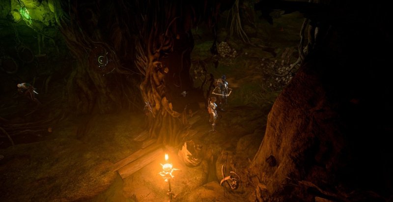 Baldur`s Gate 3 заросший тоннель