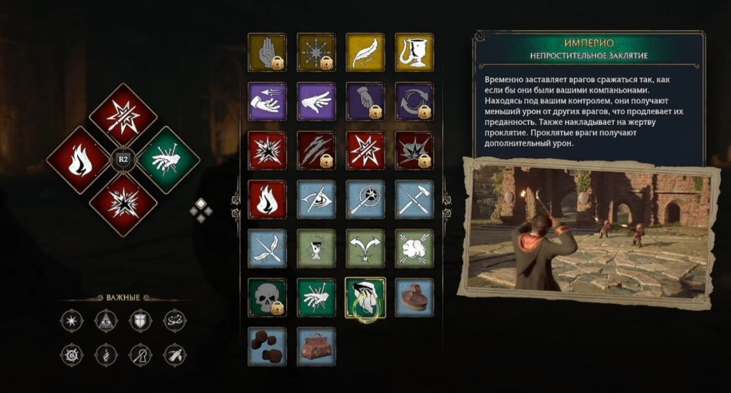 Hogwarts Legacy непростительные заклинания