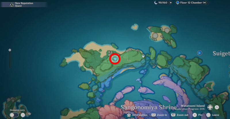 Genshin Impact как решить головоломки с релейными камнями на Ватацуми 9