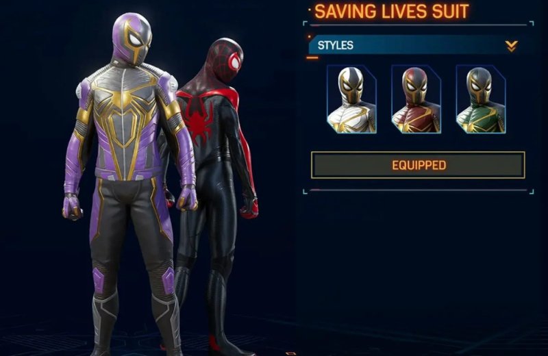 Spider-Man 2 все костюмы Человека-паука