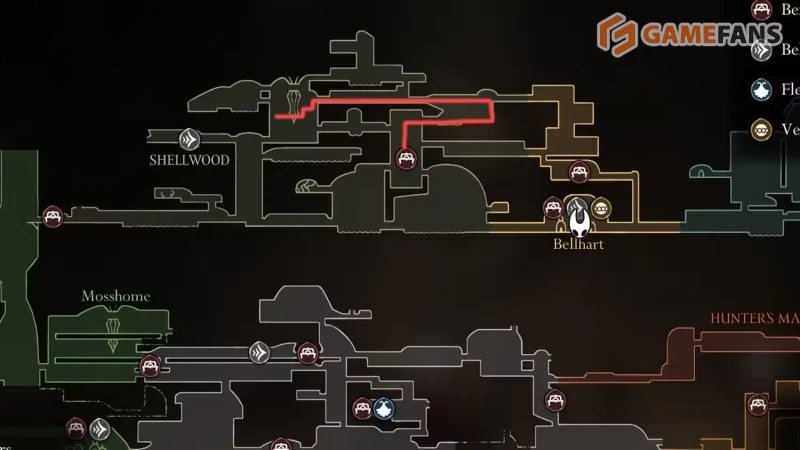 Ритуал с полипами Hollow Knight: Silksong