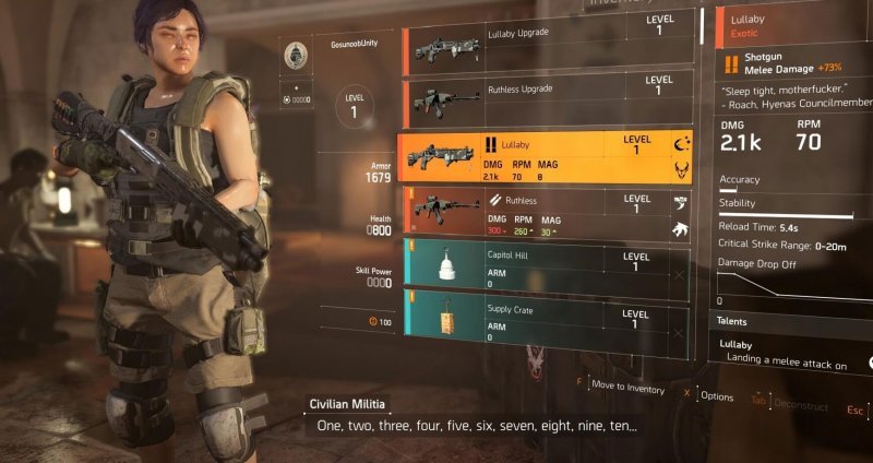 The Division 2 лучшее оружие 1