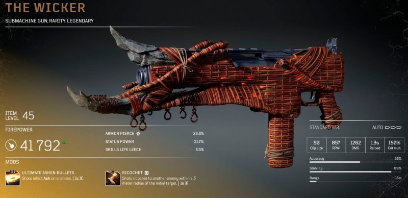 Легендарное оружие в Outriders 33