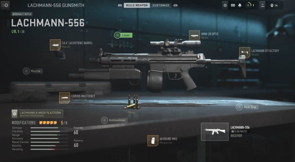 Call of Duty: Modern Warfare II кастомизация оружия