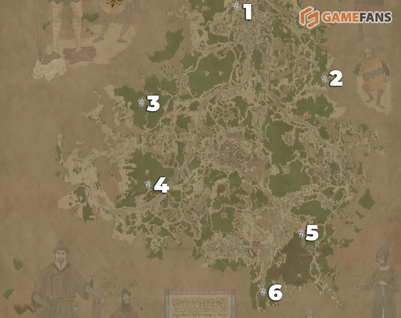 Все Блуждающие огни в The Blood of Dawnwalker