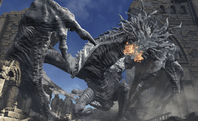 Боссы Дарк Соулс 3 Древняя виверна