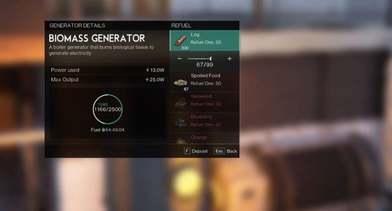 Once Human генераторы биомассы