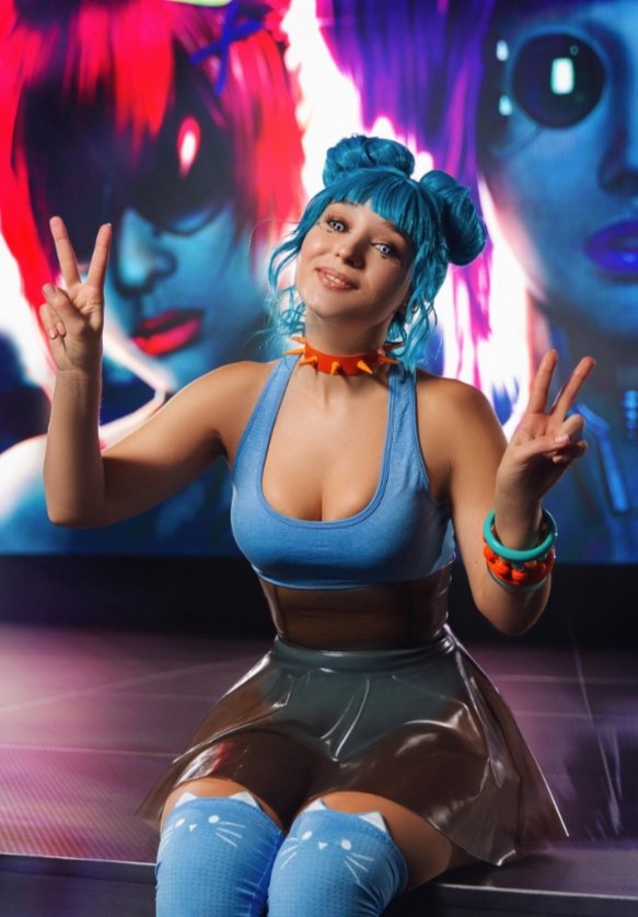 Косплей Purple Force, Red Menace и Blue Moon из Cyberpunk 2077