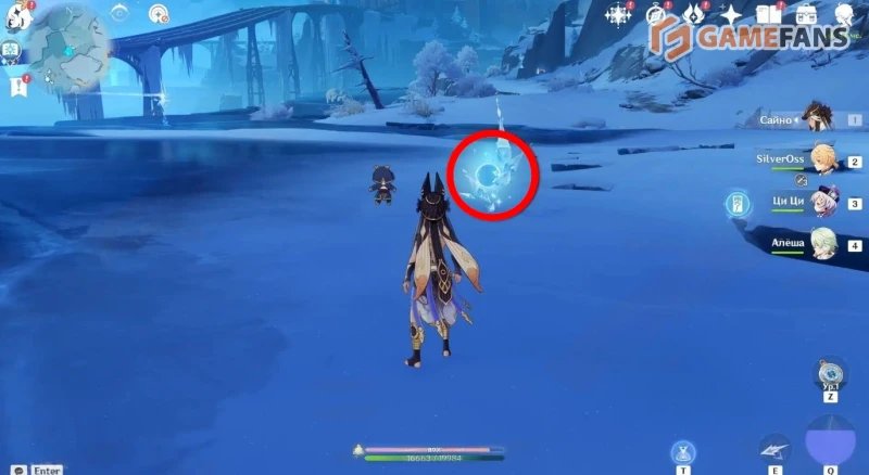 Все Криокулы на Морозном пике в Genshin Impact