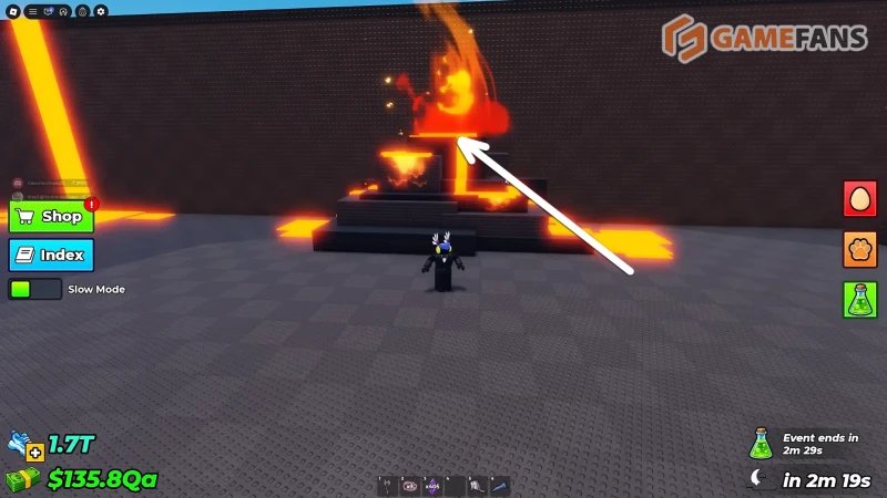 Хранилище украденного эксперимента в Укради яйцо в Roblox