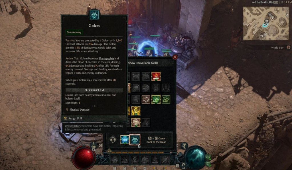 Diablo 4 как призвать голема