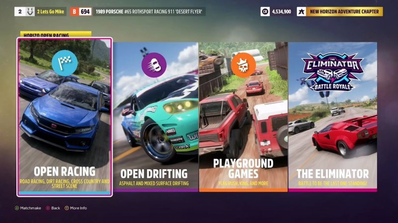 Forza Horizon 5 сетевые режимы