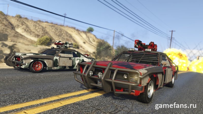 Машины с оружием в GTA Online