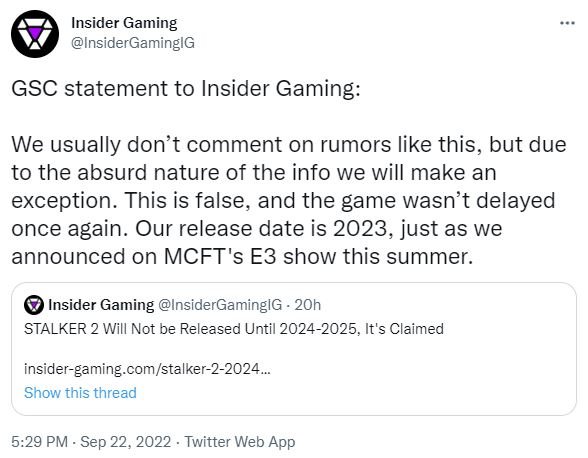 Дата релиза Сталкер 2