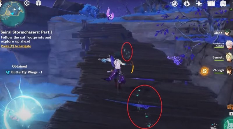 Genshin Impact Как пройти квест Охотники за грозами Сэйрая 1
