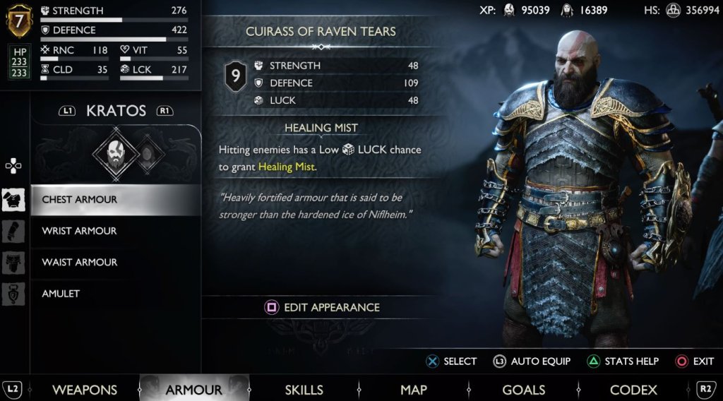 God of War: Ragnarok лучшая броня в игре