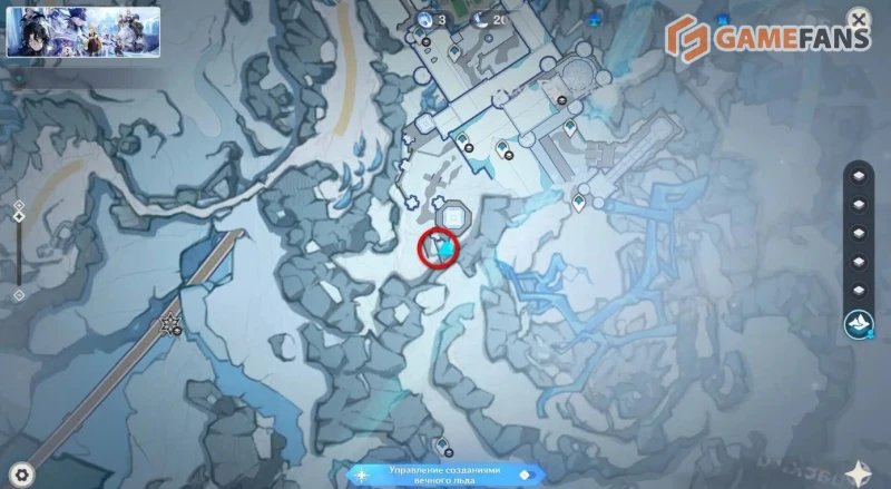 Все Криокулы на Морозном пике в Genshin Impact
