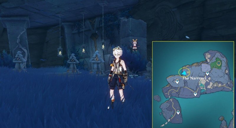 Genshin Impact головоломка в секретной комнате в теснине 1