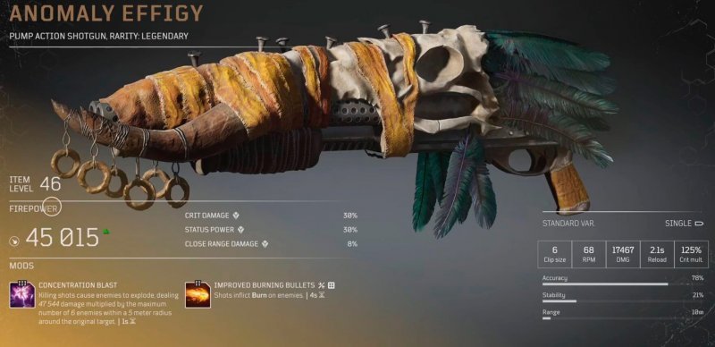 Легендарное оружие в Outriders 35