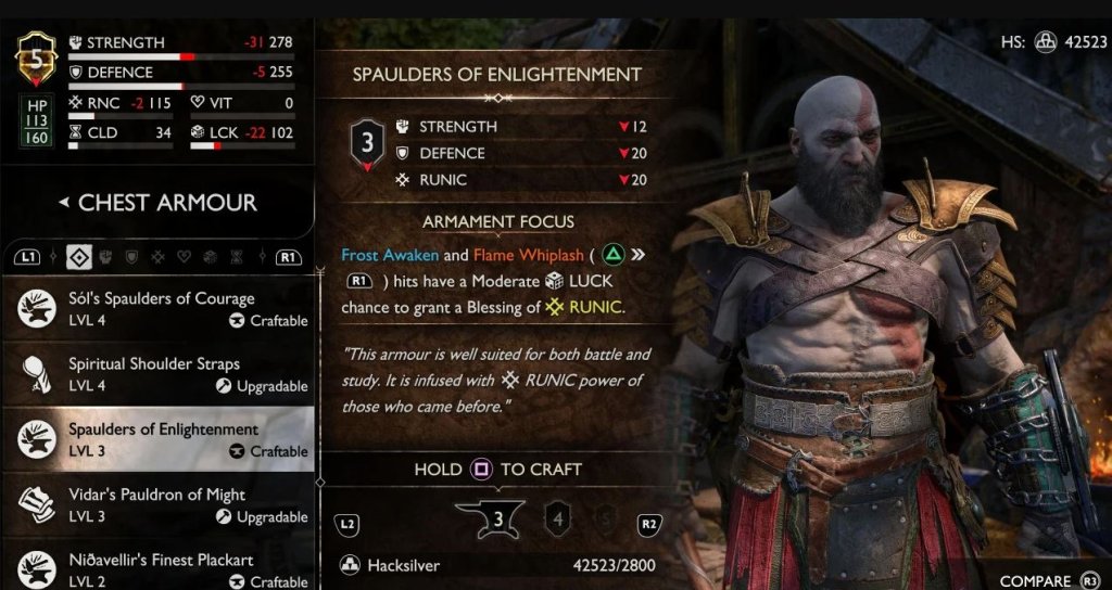 God of War: Ragnarok лучшие билды