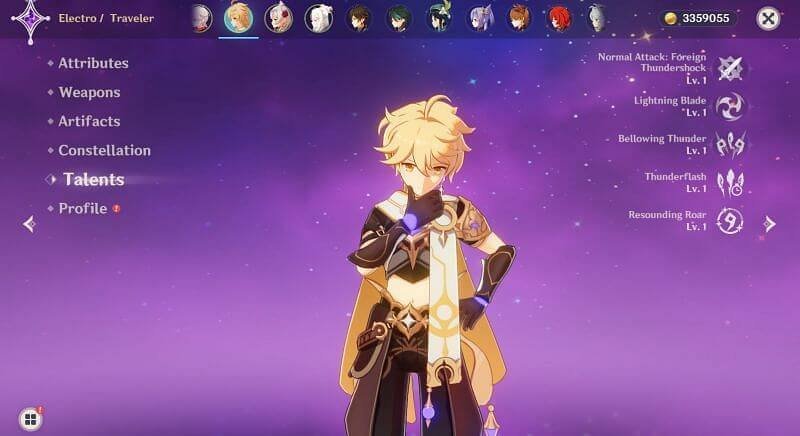 Genshin Impact гайд на электро путешественника 4