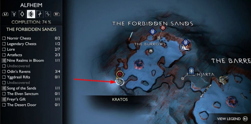 God Of War: Ragnarok сундуки Норн