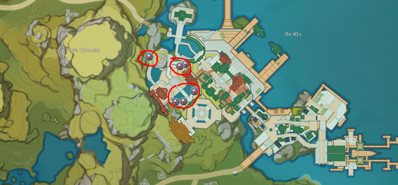 Genshin Impact где найти шелковицу 2