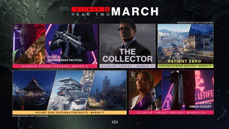 Обновления Hitman 3 в марте 2022 года