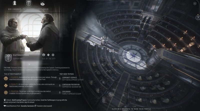 Frostpunk 2 фракции