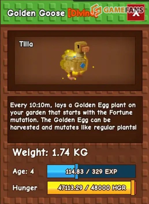 Золотой Гусь Вырасти Сад