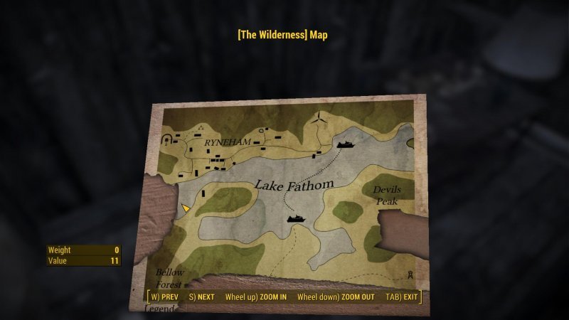Fallout 4 пустошь карта