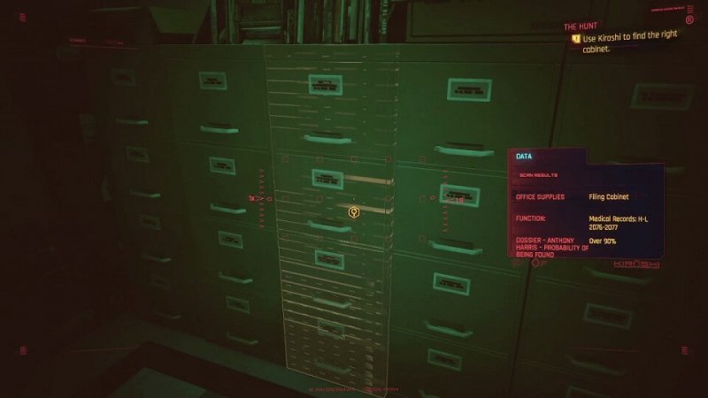 Cyberpunk 2077 охота на охотника шкаф