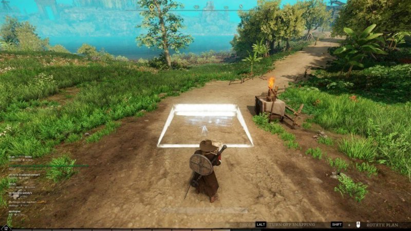 New World как построить лагерь