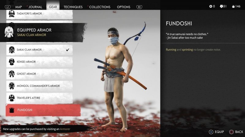 Ghost of Tsushima доспехи фундоси