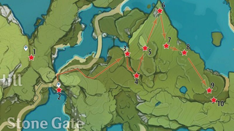 Обломки белого железа в Genshin Impact 52