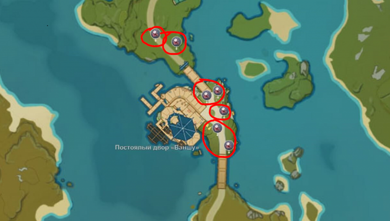 Genshin Impact где найти шелковицу 9