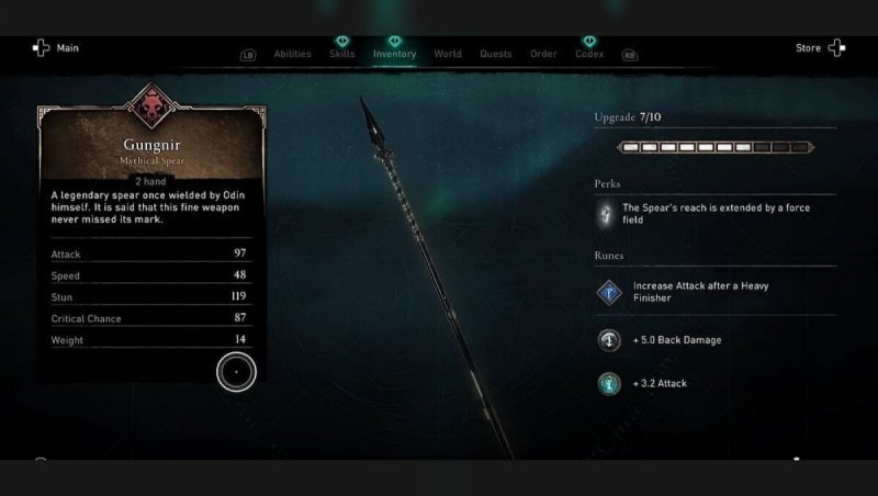 Assassin's Creed Valhalla гунгнир