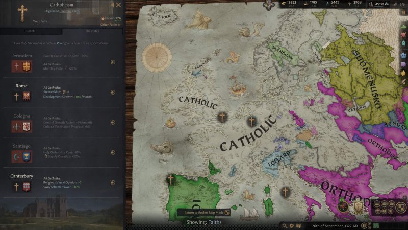 Crusader Kings 3 паломничество