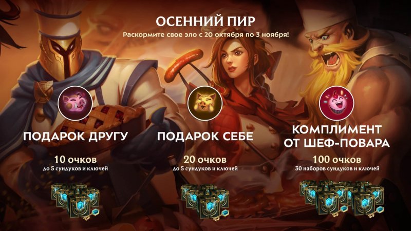 League of Legends Осенний пир награды
