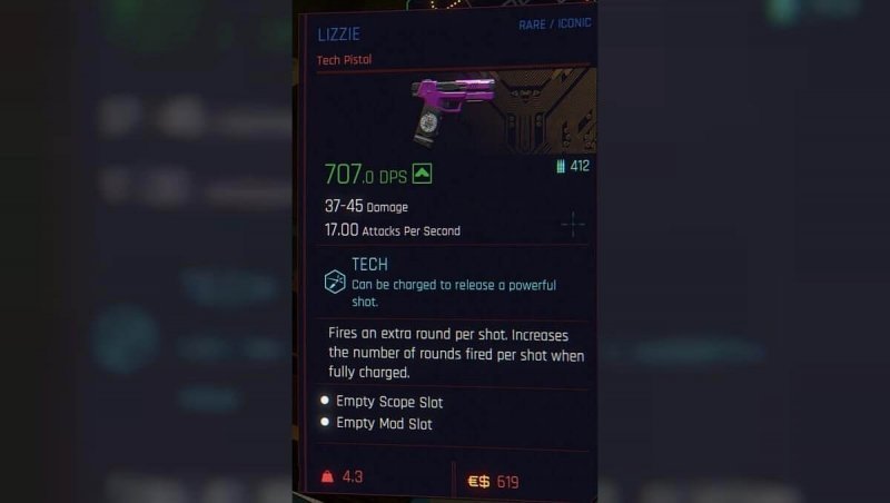 Cyberpunk 2077 Лиззи 1