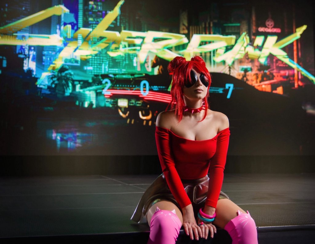 Косплей Purple Force, Red Menace и Blue Moon из Cyberpunk 2077