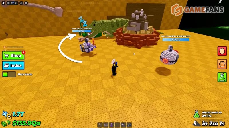 Хранилище украденного эксперимента в Укради яйцо в Roblox