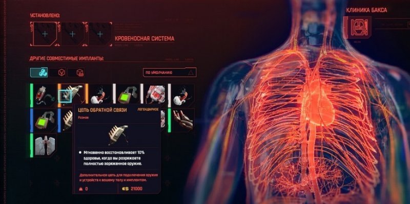 Cyberpunk 2077 легендарные импланты 14