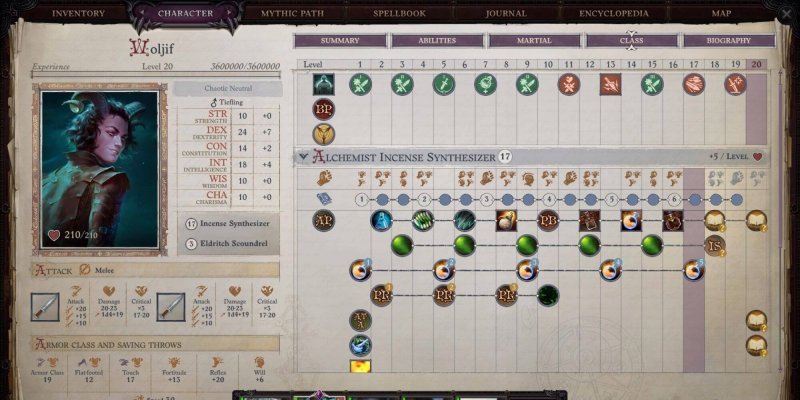 Pathfinder: Wrath of the Righteous лучшие билды на вольжифа 3