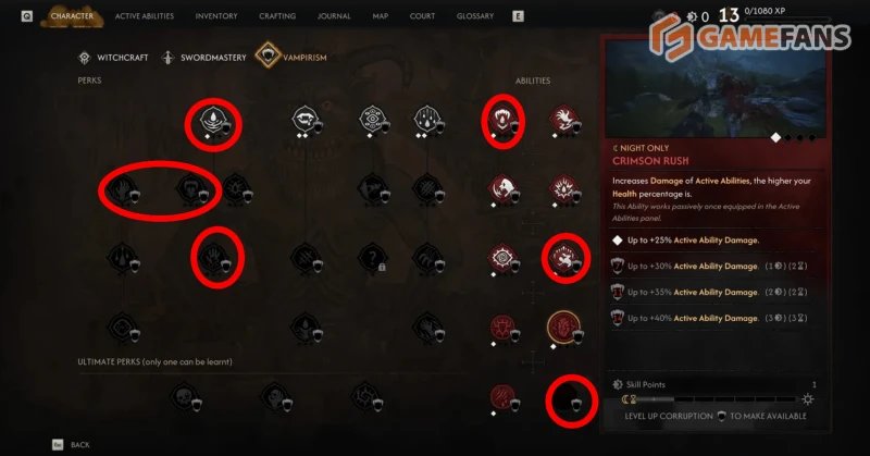 Лучшие навыки в The Blood of Dawnwalker