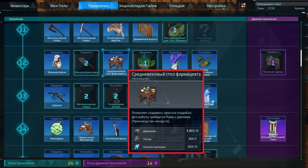 Palworld медикаменты