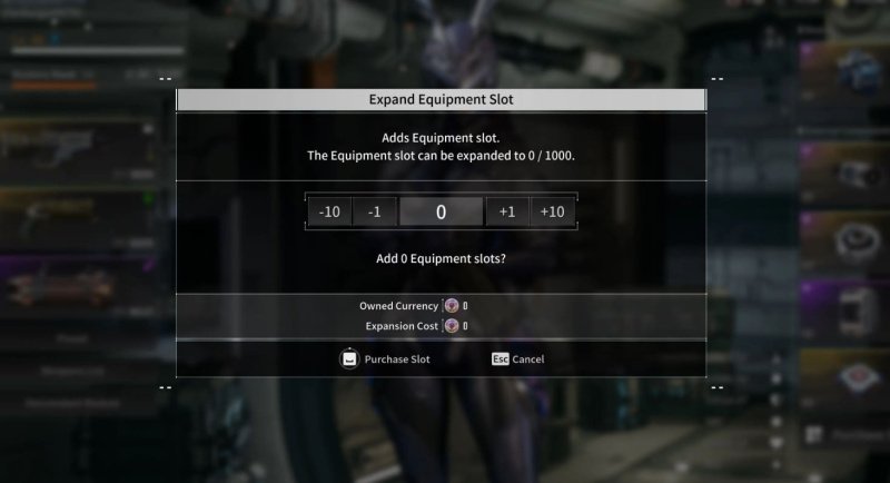 The First Descendant как расширить инвентарь