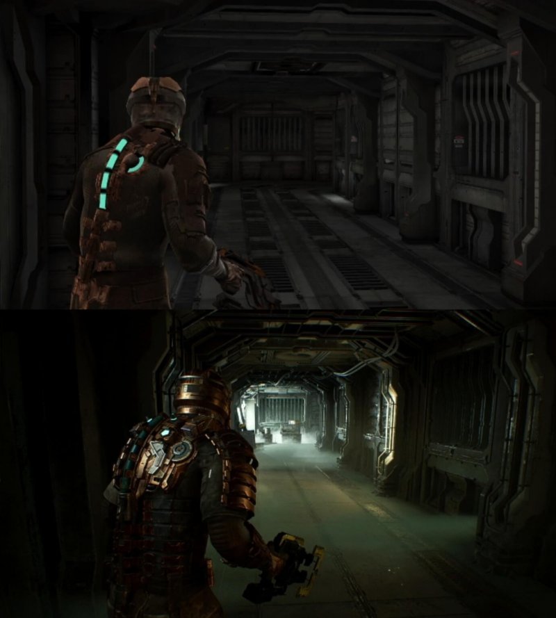 Dead Space Remake сравнение графики