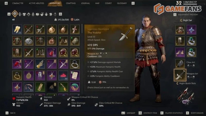 Лучшее оружие в The Blood of Dawnwalker