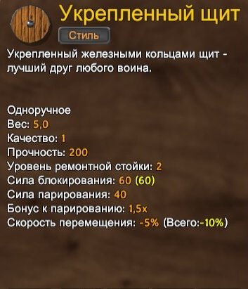 Valheim укрепленный щит